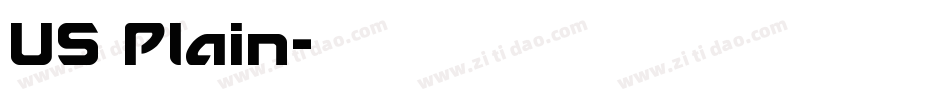 US Plain字体转换